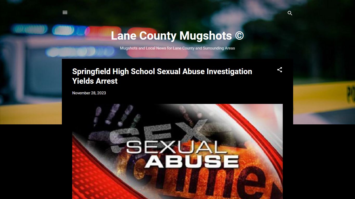 Lane County Mugshots